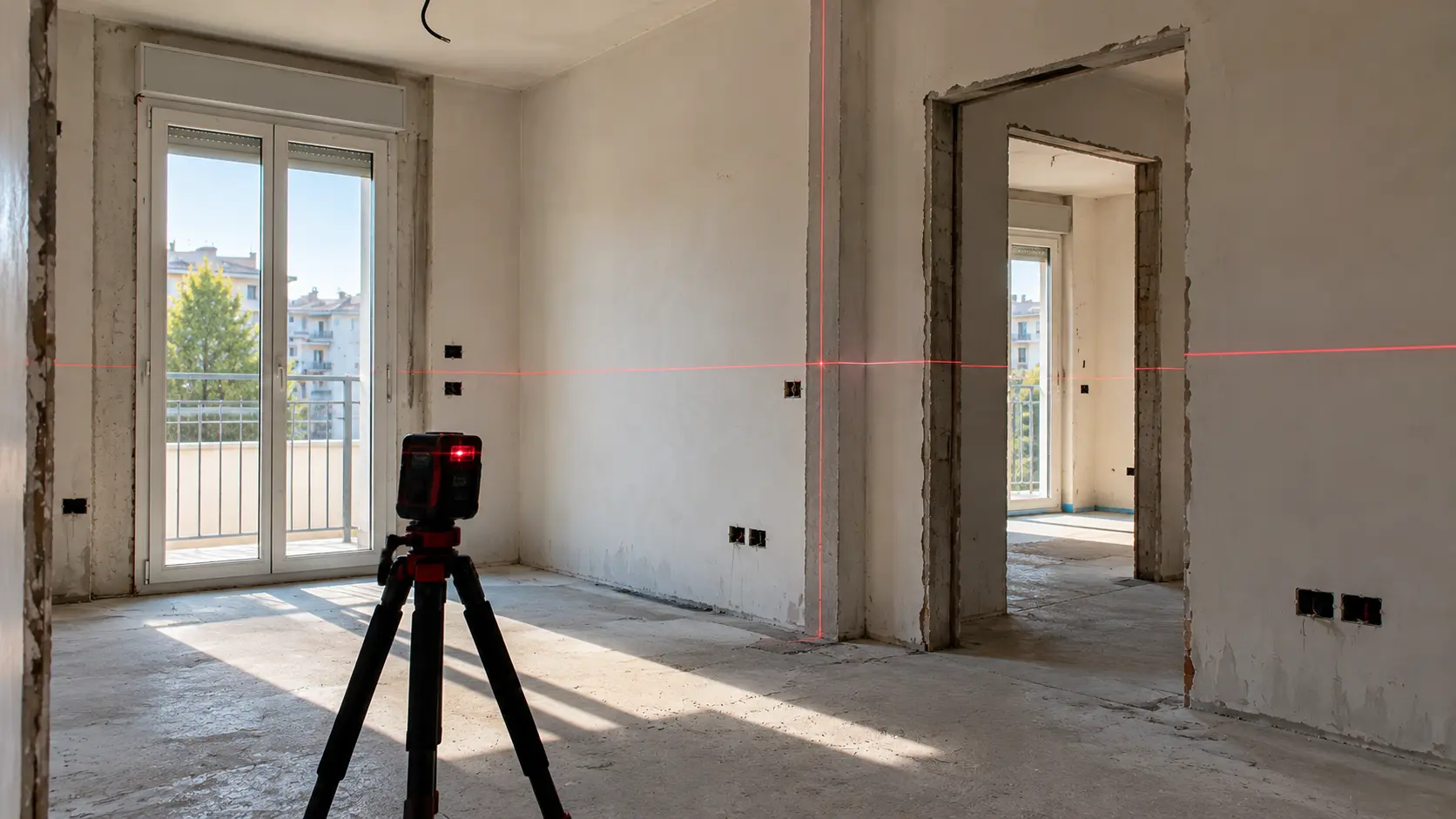 Rilievo laser per progettare interni con Maestro Edilizia | Ristrutturazione Casa a Milano.